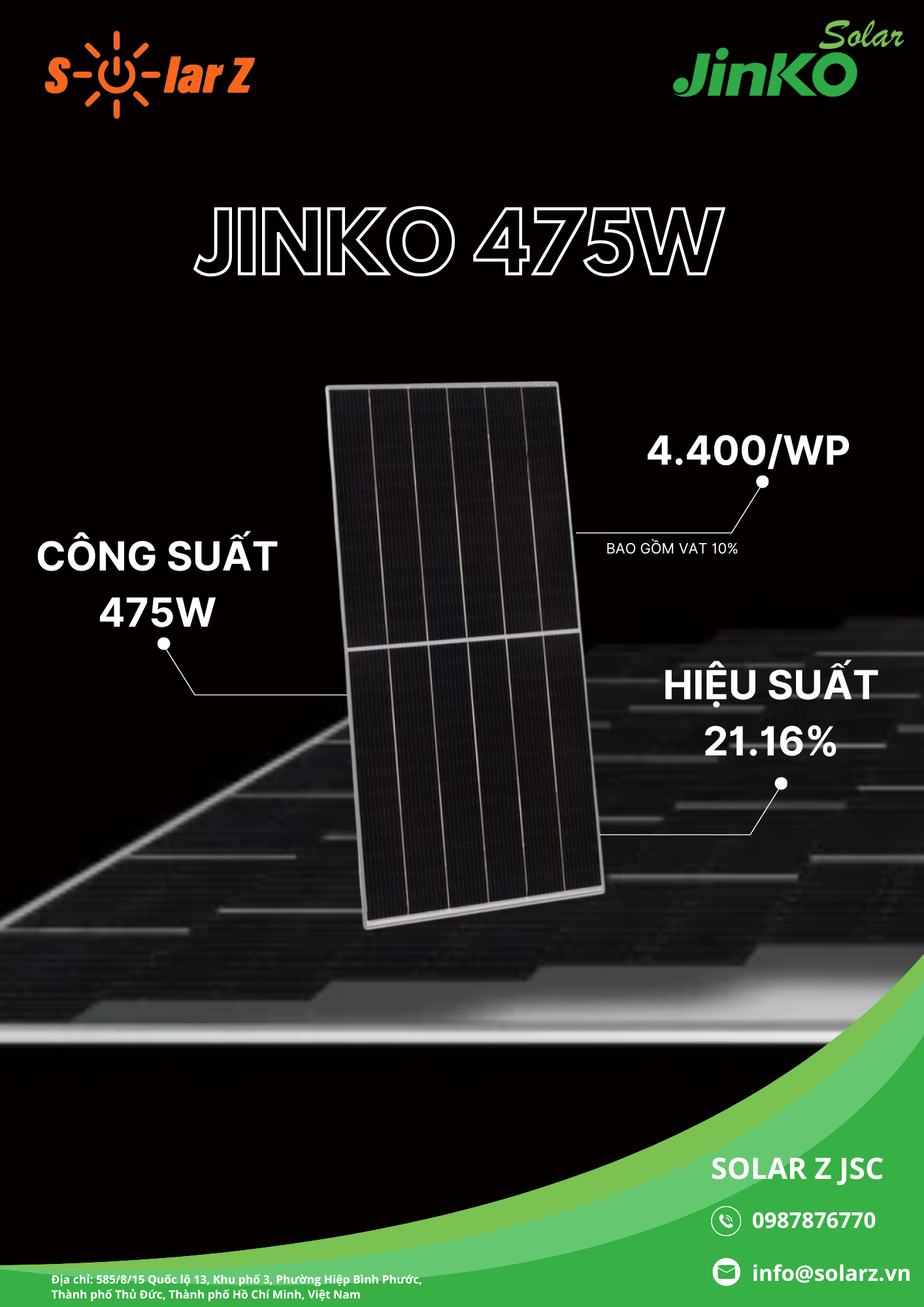 Pin Jinko 475W