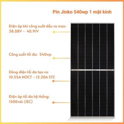 Tấm Pin Năng Lượng Mặt Trời Jinko 540wp Có CO CQ